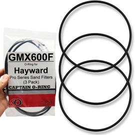 Captain O-Ring – Reemplazo de juntas tóricas GMX600F para filtros de arena de la serie Hayward Pro S140T, S144T, S180T, S210T, S220T, S244T, etc. (paquete de 3)