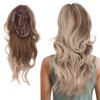 Women Long Wavy Light Blonde Wig Lady Fashionable Cosplay Party