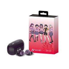 AVIOT Monogatari Series Collaboration Wireless Earphones, 190+ Special Voices, Special Design, Hybrid Noise Cancelling, Up to 60 Hours Playback, IPX4 Waterproof (TE-D01v-MGT