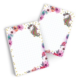 Junaversum 16 Mini Notepads Unicorn Party Bag Guest Gift for Birthday Children's Birthday Wedding Christening Girls