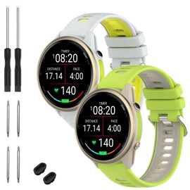 TopPerfekt - Correa de reloj compatible con Garmin Forerunner 970, correas de repuesto de silicona suave, compatible con Garmin Forerunner 965/955, reloj inteligente para mujeres y hombres, paquete de