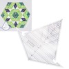 60 Degree and 120 Degree Acrylic Transparent Reusable Quilting Ruler