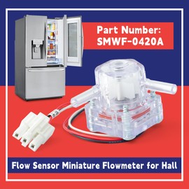 Dusledel SMWF-0420A Flow Sensor Miniature Flowmeter for Hall Compatible with Water Purifier Refrigerator Ice Maker Negative Ion and Coffee Machine