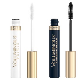 LOreal Paris Maquillaje Voluminoso Original, Carbon Black, 1 pieza  LOréal Paris Mascara de imprimación voluminosa, Primer, 0.24 fl. oz., Primer, 1...