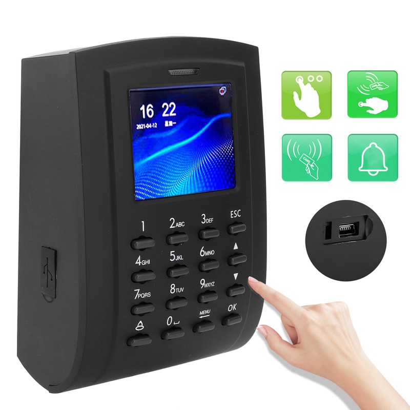 2.4in Access Control Machine TCP/IP Password Card Attendance Checking Wiegand26
