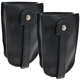 Safekeepers Key Bell – Leather Key Bag – Bell Shape – Key Case – Key Case – Key Wallet – Leather – Keys, 2pcs black xl