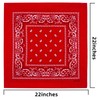 cocopuss 22"X22" Cotton Bandanas for Men & Women Pasiley Cowboy
