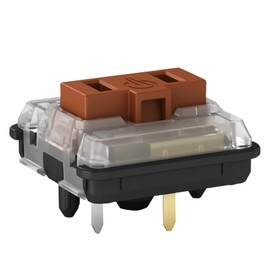 Kailh Choc Low Profile Brown TactileSwitch, 5-Pin 50gf 1350 Chocolate Switch,RGB SMD,for Mechanical Gaming Keyboard(Choc Brown 90pcs)