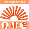 ZYKJGG 12Pk Plastic Blades-Orange for Stihl Weed Eater Blade PolyCut