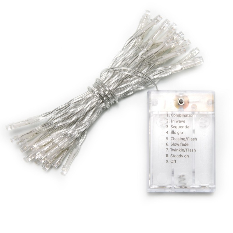 Karlling Battery Operated Christmas Lights,8 Flashing Mode 13 ft Short