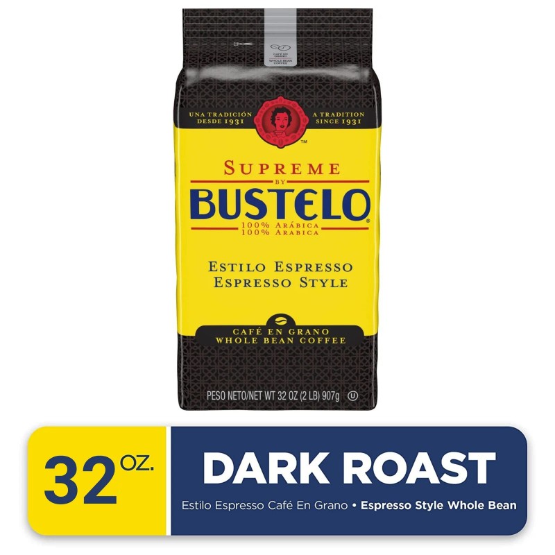 Folgers Supreme By Bustelo Coffee Whole Bean 32 Ounce Premium