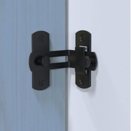 KAFENDA Barn Door Bathroom Lock Flip Pocket Door Lock Screen Door Stopper Lock Hook Eye Lock Bi-Fold Door Lock