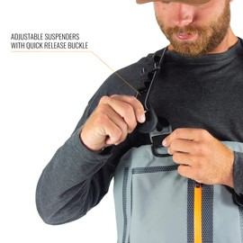 FROGG TOGGS Pilot II Breathable Stockingfoot Wader,Slate/Gray Small