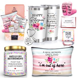 Retirement Gifts for Women 2024-Happy Retirement Gifts for Retirees,Teachers,Coworker,Nurses,Mom,Grandma,Unique Retired 20OZ Tumbler Gift Ideas for Coworkers Office & Family