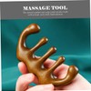 Minkissy Portable Scalp Comb Static-free Massage Tool Wooden Hair Comb