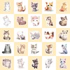 Bric Dodo Pack of 50 Watercolour Cat Stickers Car Laptop