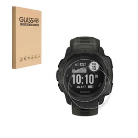 HYGMOCC [2 Pack] Screen Protector Designed for Garmin Instinct, High Definition Watch Screen Protector, 9H Hardness, Anti-scratch, Touch Sensitive, Drop-protection