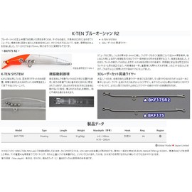 Tacklehouse K-TEN BLUE OCEAN BKF175 R2 No.103 Pink Back, 6.9 inches (175 mm)