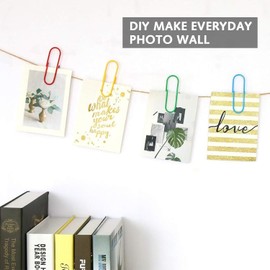 6 Pcs Extra Large Paperclips Coloured - 4 Inch Jumbo Paper Clips 100mm Big Metal Office File Clips for Work Organizing Files Documents Home Office School Supplies(Rustproof and 6 Colours)