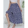 BERYDRESS Women's Casual Maxi Floral Skirts with Deep Pockets Elegant