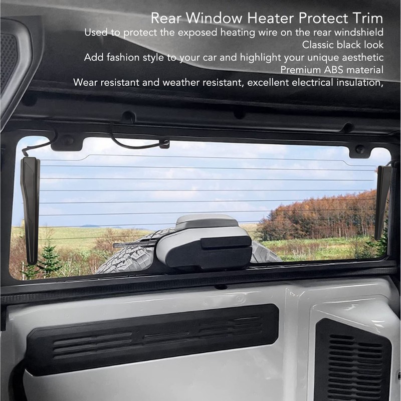 1 Pair Rear Window Heater Protect Trim Electrical Insulation Rear