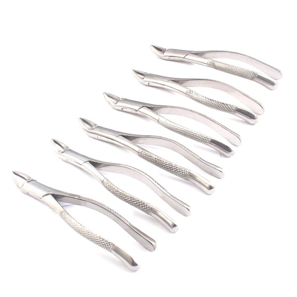 OdontoMed2011 Set Of 6 Dental Extracting Forceps #150 Dental Extraction