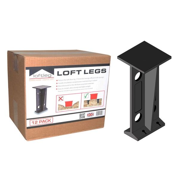 Loft Flooring Legs 175mm Insulation Spacer - 48 Pack