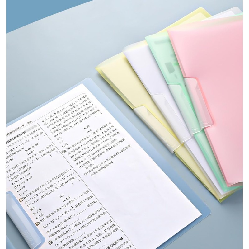YFFSFDC A4 Folders Rotating Side Open Clear Folders Large Capacity