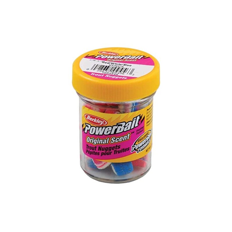 Berkley PowerBait Power Nuggets Captain America,White and Blue, 1.1 oz