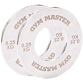 GYM MASTER Pair of Olympic 2" Fractional Change Weight Plates Precision Steel Discs
