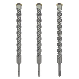 MAX-CRAFT SDS-Plus Rotary Hammer Rock Drill Bit 5/8 in.x 6 in. Carbide Tip Drill Mason Concrete Stone-3Pcs