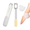 2-in-1 Foot File Callus Remover Set, Stainless Steel Foot Scrubber