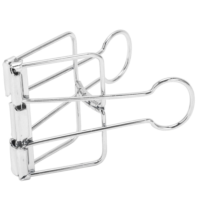 51mm 30pcs Binder Clips Strong Clamping Force Metal Hollow Tail