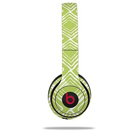 WraptorSkinz Skin Compatible with Beats Solo 4, Solo 3 and Solo 2 Wireless Headphones - Wavey Sage Green - Decal Vinyl Wrap (Headphones NOT Included)