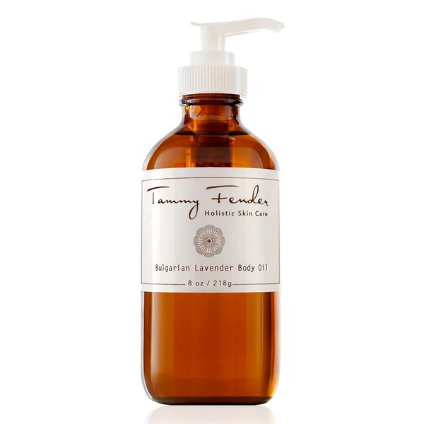 TAMMY FENDER - Natural Bulgarian Lavender Body Oil | Clean, Non-Toxic, Plant-Based Skincare (8 oz | 218 g)