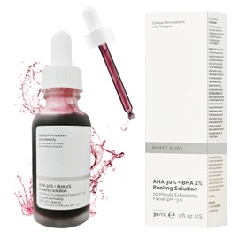 MILIAFLICK AHA 30% + BHA 2% Fruchtsäureessenz Flüssige Peeling-Lösung Fruchtsäure-Essenz Flüssigkeit Gesichtspflegeessenz Salicylsäure Flüssiges Peeling