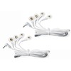 Tens Lead Wires - Port Doubler - Four 3.5mm Snap