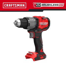 CRAFTSMAN V20 1/2 Inch Cordless Hammer Drill, Bare Tool Only (CMCD726B)