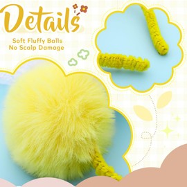 Foryysa Funny Monster Headband Light up Silly Hairband Quirky Plush Costume Headwear (Yellow, M)