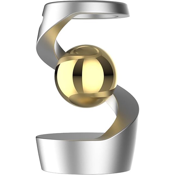 Kinetic desk toy that defies gravity, hanging gyroscope on the