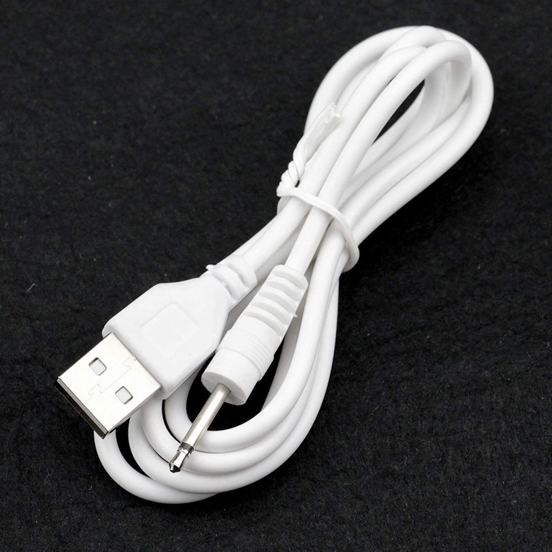 Accessonico Replacement-Charging-Charger-Rechargeable-Massagers, DC Cable USB Cord - 2.5mm (2 Pack)