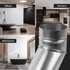 Repa Market 4" Inch Round Metal Duct Offset - Dryer