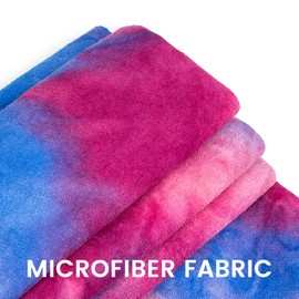 Hot Yoga Towel - Tie-Die Textures Non-Slip Yoga Mat Towel with Bag - 24''x72'' 493g. 100% Absorbent odorless Microfiber Sweat Towel - Yoga Towel mat for Hot Yoga, Bikram and Pilates - Hot Yoga Towel