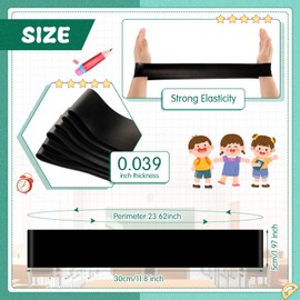 Berlune 24 Pcs Classroom Chair Bands Fidget Chairs and Desks Bands ADHD Autism Tools Bounce Flexible Seating for Classroom(Sky Blue, 1 mm)