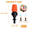 50pcs Adjustable Garden Watering Mist Nozzle Sprinkler Drip Irrigation Kits