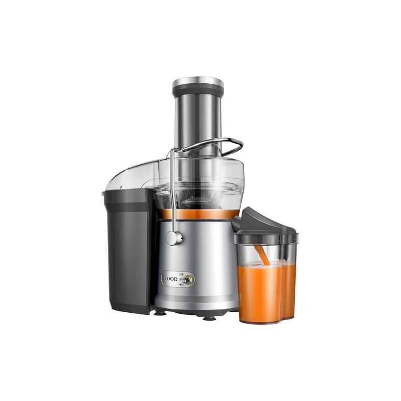 GDOR 1200W Juicer with Larger 3.2" Feed Chute, Titanium Enhanced