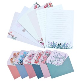 36 Pcs Letter Writing Paper and Envelopes, Writing Paper and Envelopes, Pretty Envelopes Party Invitations Writing Paper and Envelopes Sets Ideal for Office Home School Invitation Gifts