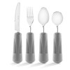 Special Supplies Adaptive Utensils (4-Piece Kitchen Set) Weighted, Non-Slip Handles