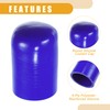 Partuto 1 Satz 50mm 1,97" ID Universal Silikonschlauchkappe Ansaug-Vakuumschlauch-Endstopfen mit
