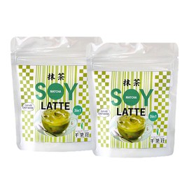 Chichaso Matcha Soy Milk Latte, 3.2 oz (90 g) x 2 Bags